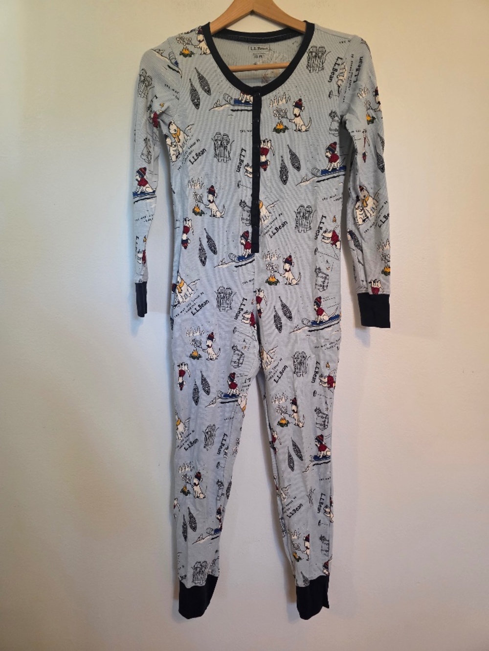 LL Bean Women's Waffle Onesie - XS Petite